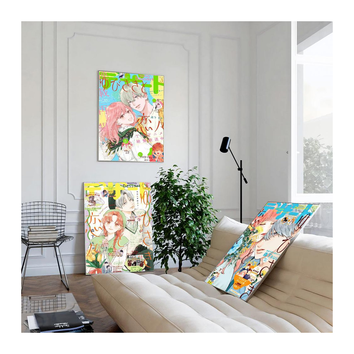 LIFENG Art Museum-01 Anime Vintage Poster Selbstklebender Wandaufkleber Mehrfarbig B: 21 cm x H: 30 cm - Bild 1
