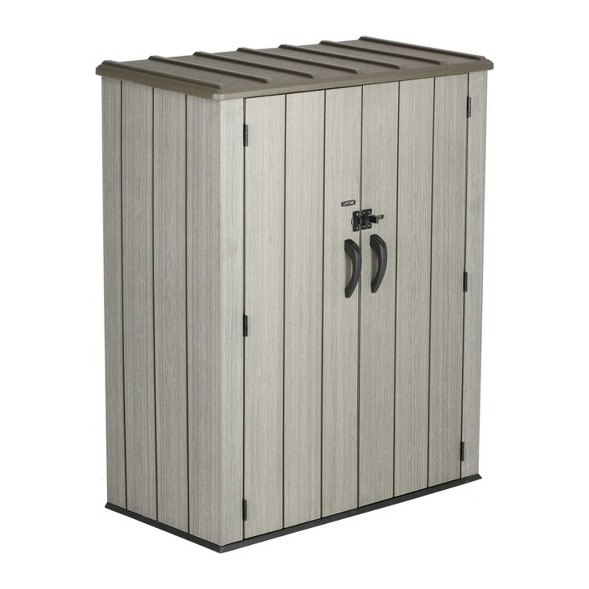 Lifetime Geräteschrank aus Kunststoff in Grau B/H/T: 136 x 172 x 70 cm - Bild 1