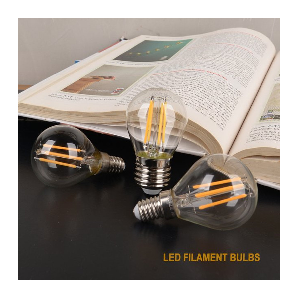 LIGHT HOUSE G45 LED-Glühbirne Retro E14 Warmweiß 2700 K - Bild 1