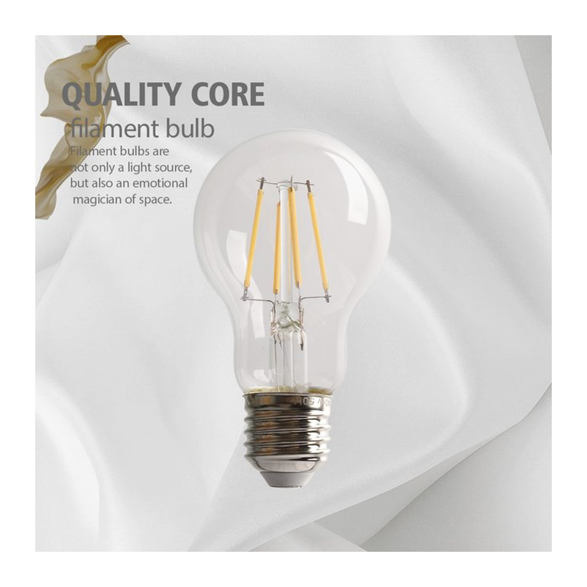 LIGHT HOUSE Retro LED Glühbirnen E27 Warmweiß 2700K aus Glas - Bild 1