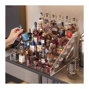 Lijiao Mini Weinregal und Weinschrank aus Kunststoff für Rum und Wein