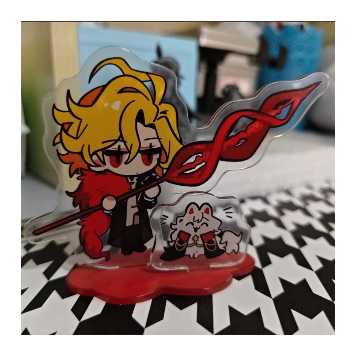 Limbus Company Don Quixote Acryl Stand Modell Figur Mehrfarbig aus Kunststoff als Anime Dekoration - Bild 4