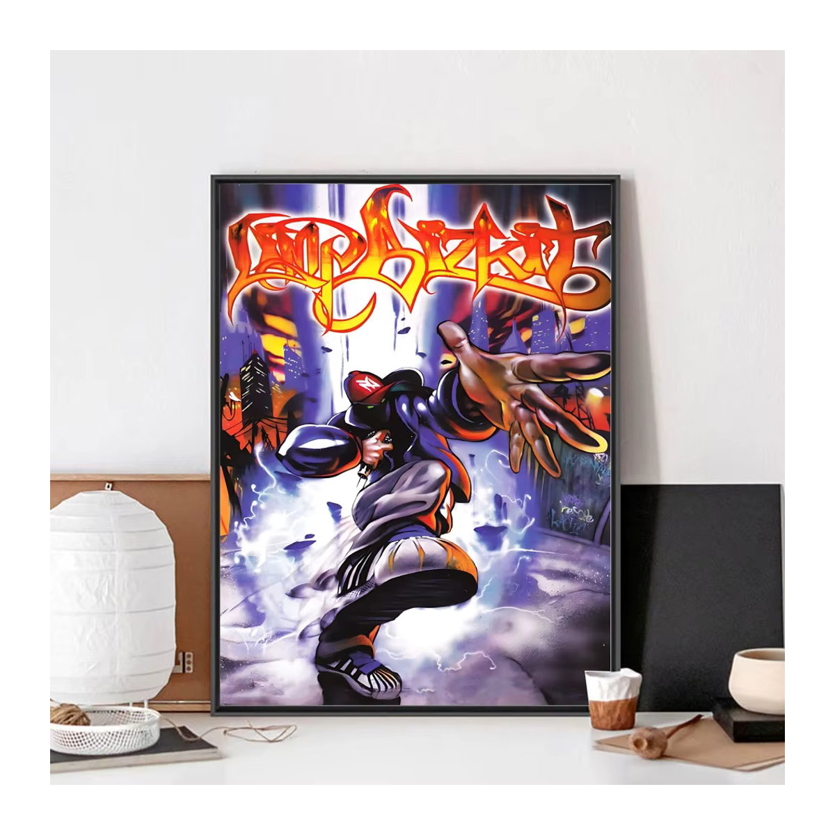 Limp Bizkit Vintage Poster aus Papier, mehrfarbig, Hochformat, B: 20 cm, H: 15 cm - Bild 2