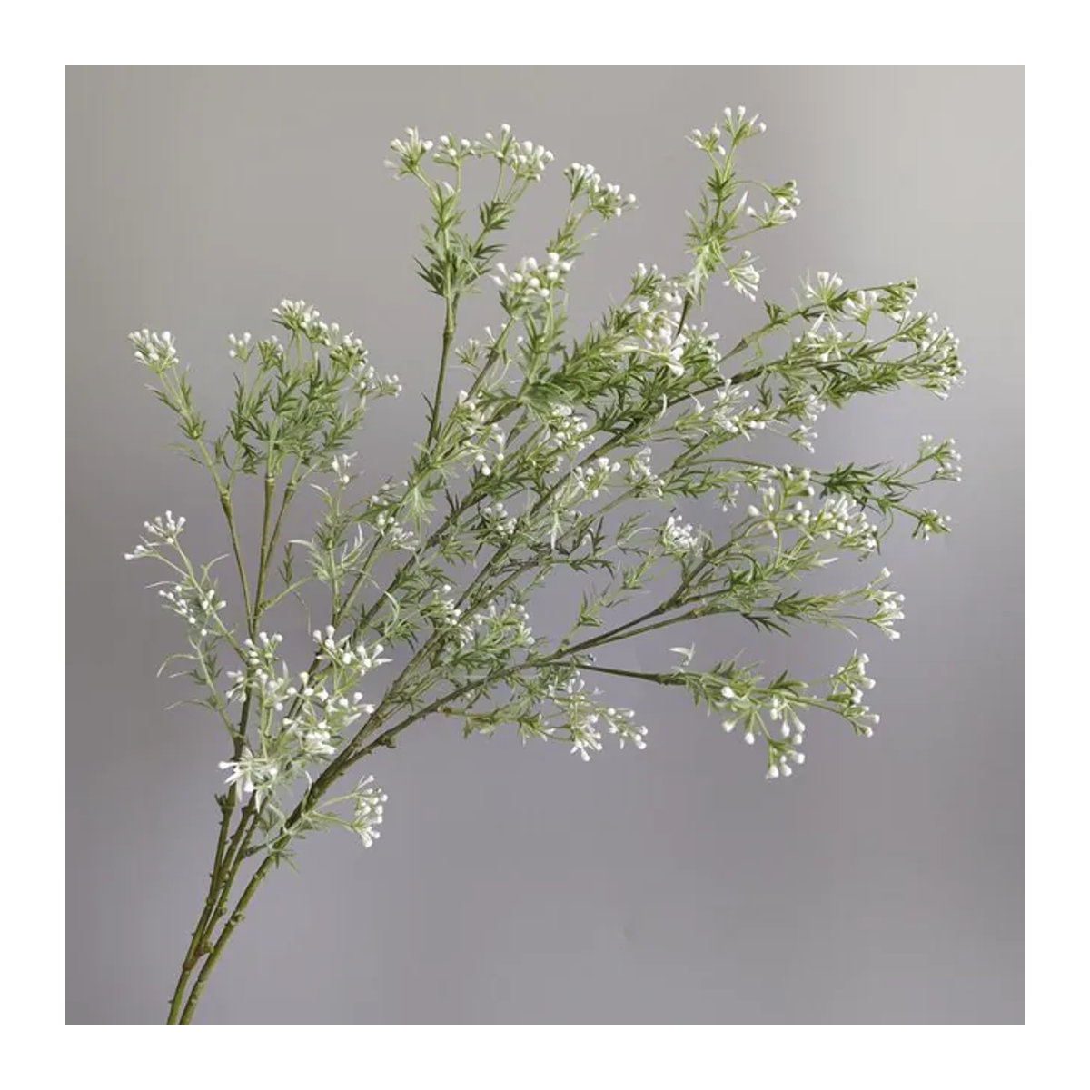 LINANUO Künstliche Gypsophila Blumen in Weiß, 5er Set für Hochzeitsdeko und Blumenarrangements - Bild 1