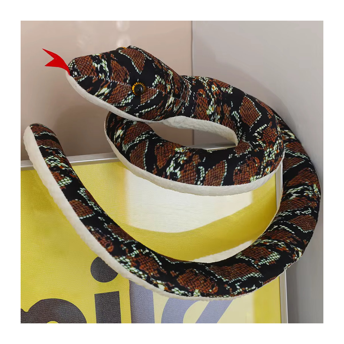 LineOlly Birmanische Python Plüschtier als Simulation Stofftier, mehrfarbig grün, Länge: 400 cm - Bild 6