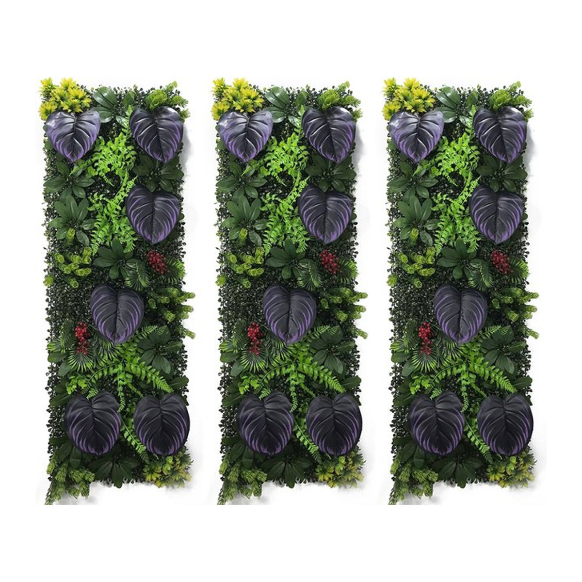 Linhongbin Künstliches Pflanzengras als Wandmontage für deine Heimdekoration, Grün, B/H: 120 x 40 cm - Bild 1