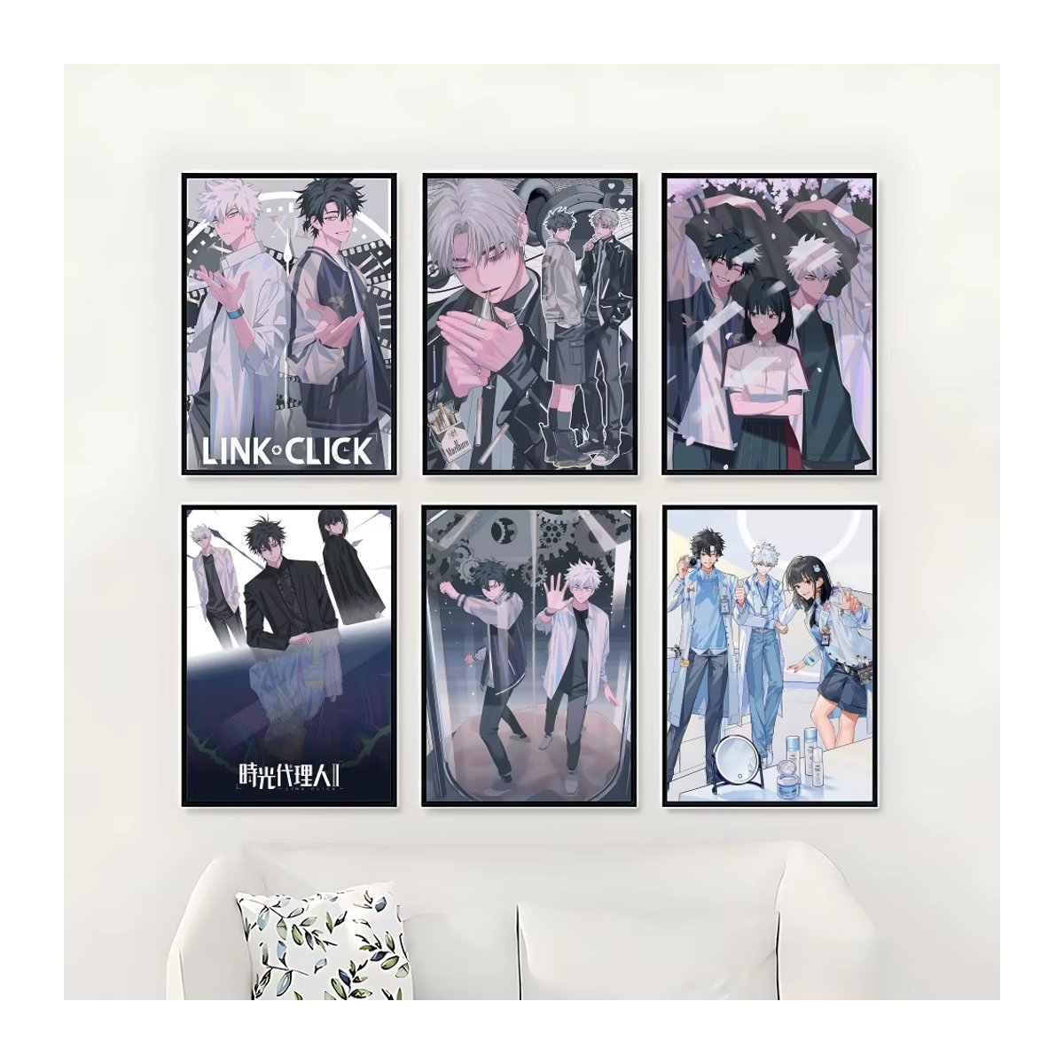 Link Click Anime Poster als Leinwand-Wandkunst für deine Wohnzimmer-Dekoration, mehrfarbig, Hochformat - Bild 5