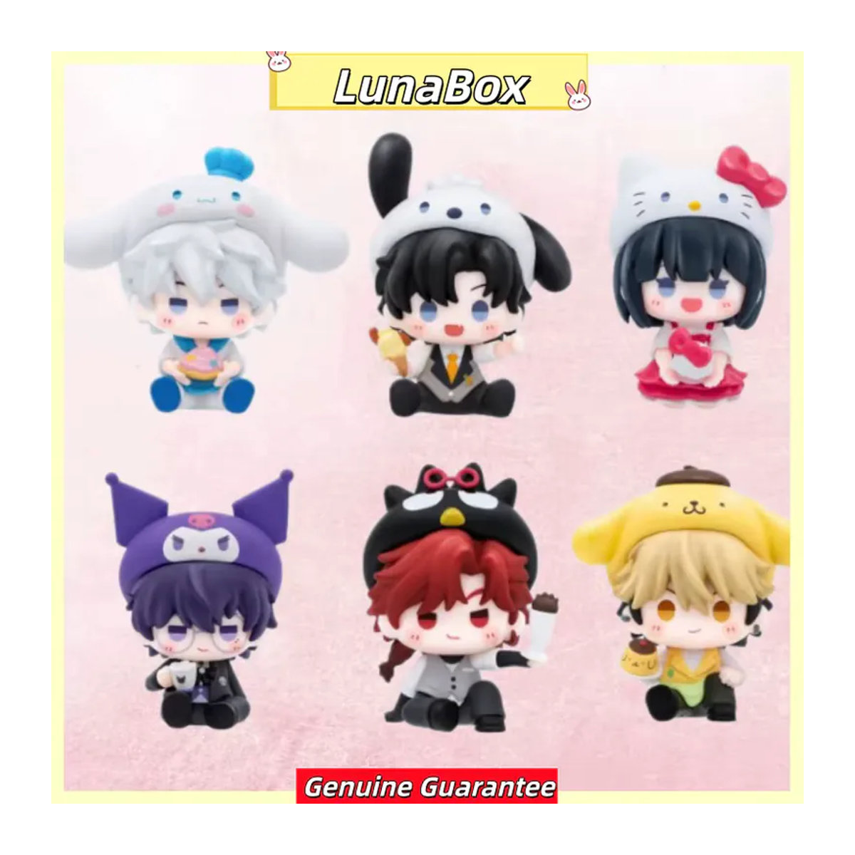Link Click x Sanrio Sweet Moments Serie Blind Box, mehrfarbige Mini-Figur aus Kunststoff für Sammler und Schreibtisch-Deko - Bild 2