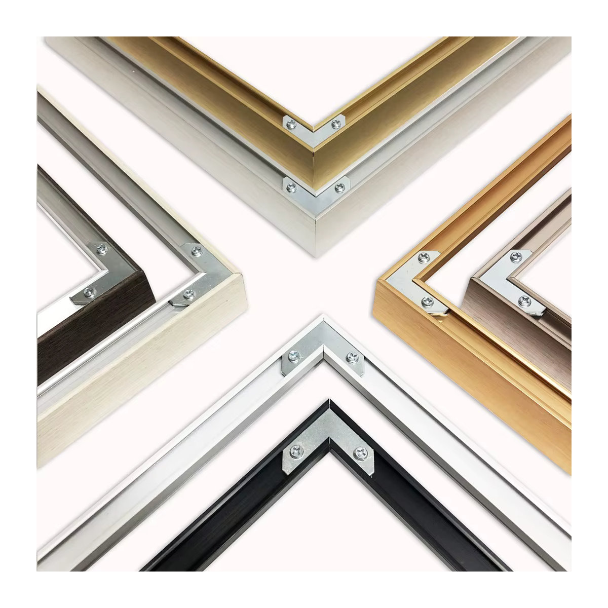 Little PP Bilderrahmen aus Aluminiumlegierung für Leinwand und Ölgemälde, Gold und Schwarz, B/H: 25 x 35 cm - Bild 1