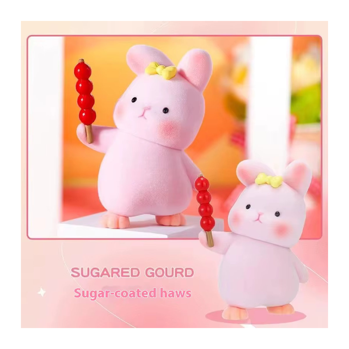 Liuliu Kaninchen Blind Box Rosa – Anime Kaninchen Actionfigur aus Kunststoff als Ornament-Spielzeug für Kinder - Bild 2