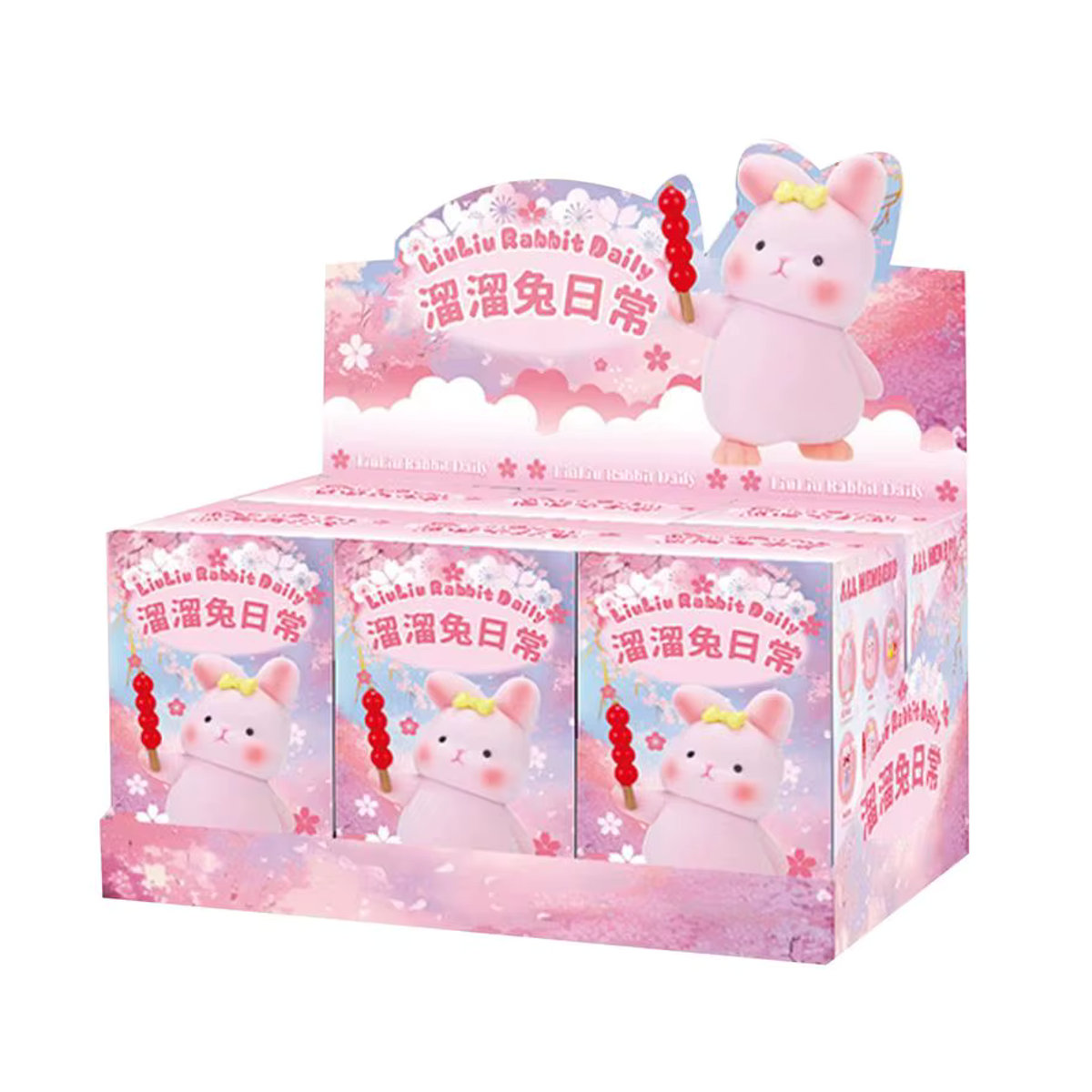 Liuliu Kaninchen Blind Box Rosa – Anime Kaninchen Actionfigur aus Kunststoff als Ornament-Spielzeug für Kinder - Bild 4