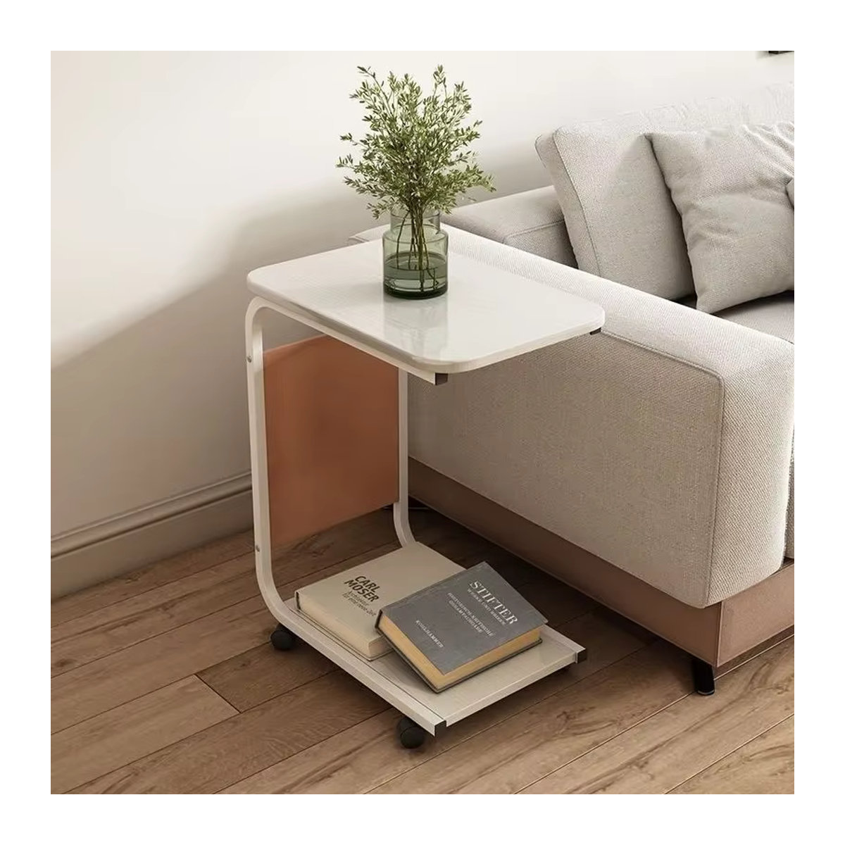 LIUSHADUOLA Couchtisch im Industrial Design aus Bambus und Metall, rechteckig, Braun - Bild 2