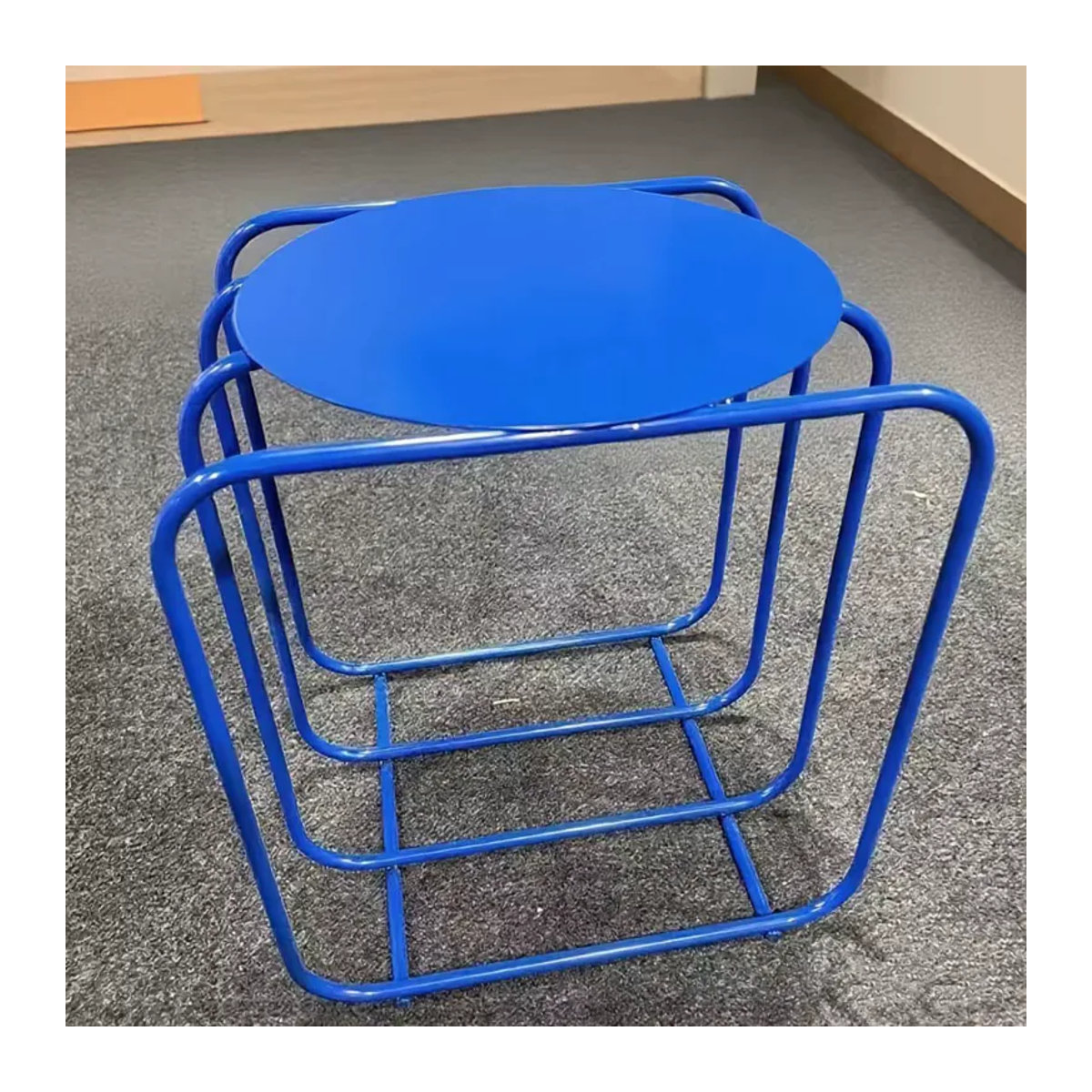 LIUSHADUOLA Windspiel aus Metall in Blau, modernes rundes Design für Wohnzimmer und Nachttisch - Bild 2