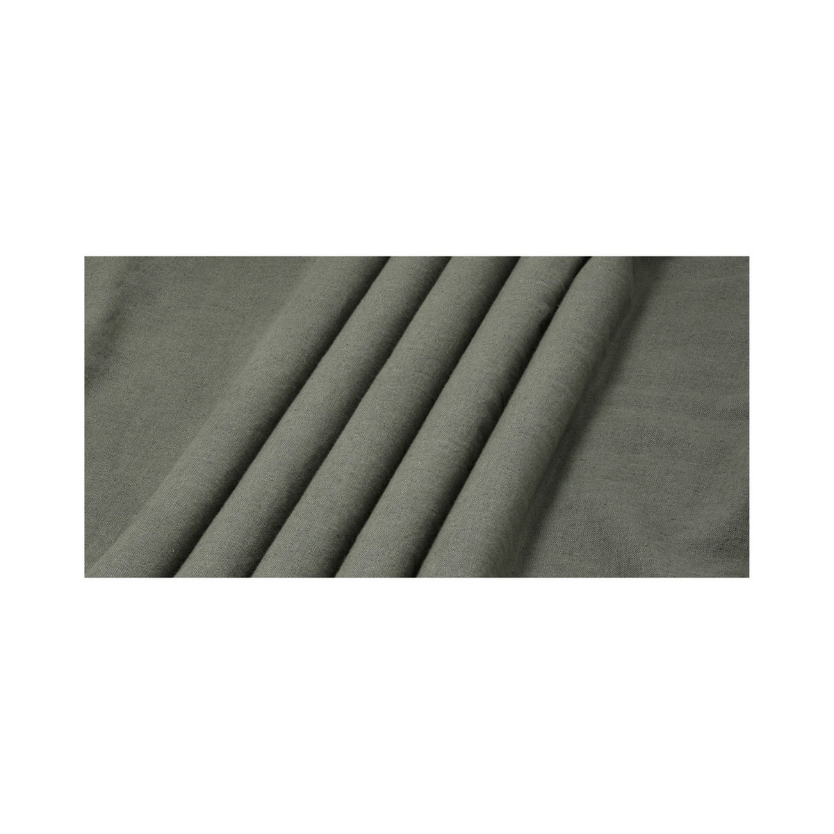 LIVARNO Baumwoll-Leinen-Bettwäsche in Grün, B: 135 cm, L: 200 cm - Bild 2