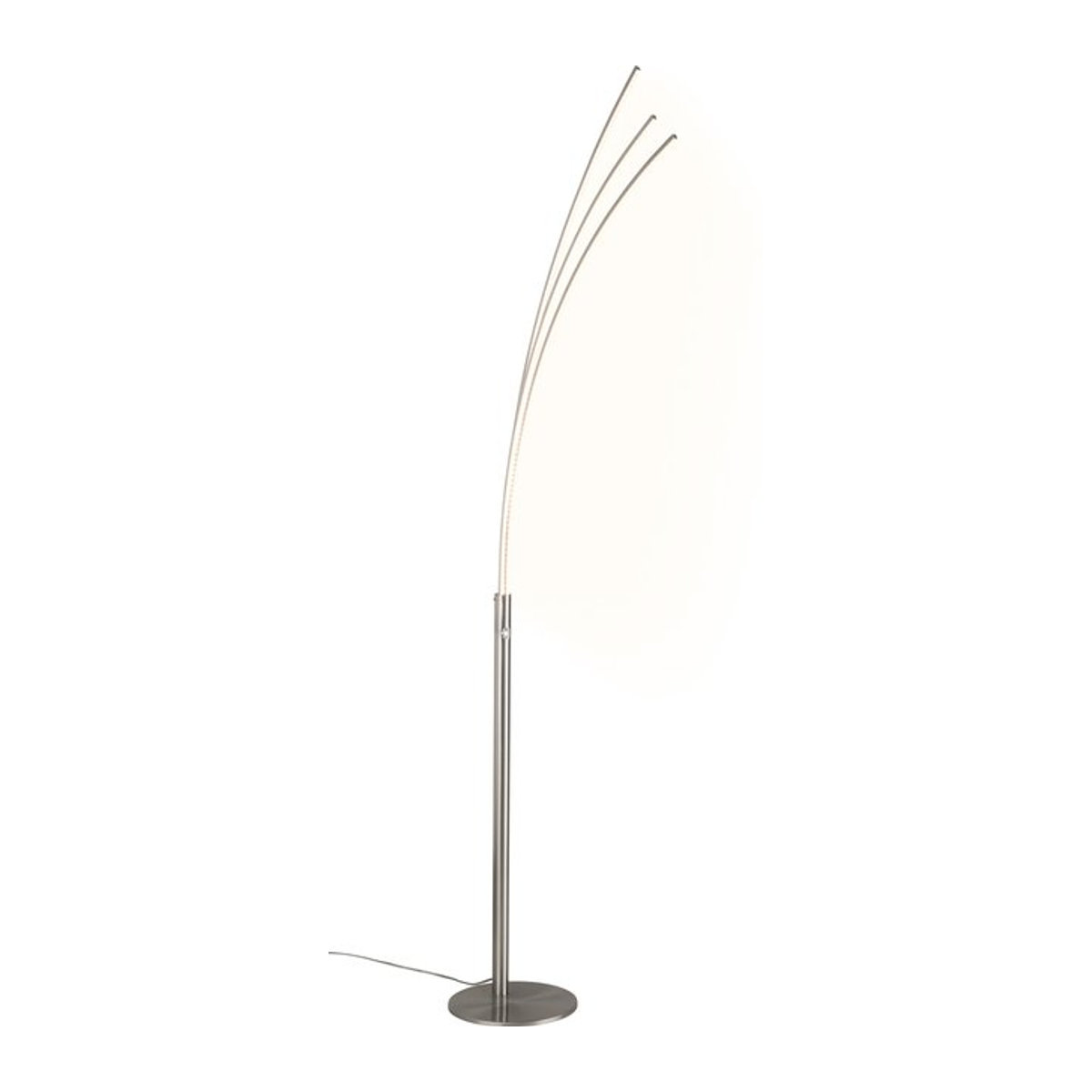 LIVARNO Bogenleuchte LED dimmbar Palmenleuchte in Nickel matt mit warmweißem Licht - Bild 1