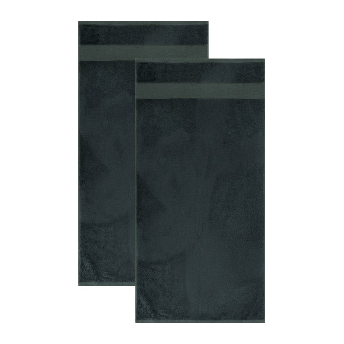LIVARNO Handtücher, 2 Stück, blau oder grau, saugfähig, B: 50 cm, L: 100 cm - Bild 1