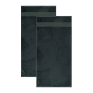 LIVARNO Handtücher, 2 Stück, blau oder grau, saugfähig, B: 50 cm, L: 100 cm