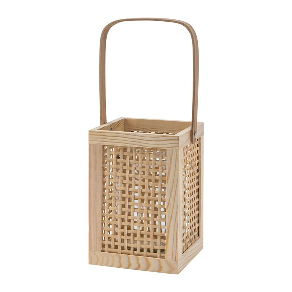 LIVARNO HOME Holz Laterne in Beige im skandinavischen Design für Teelichter - Bild 1