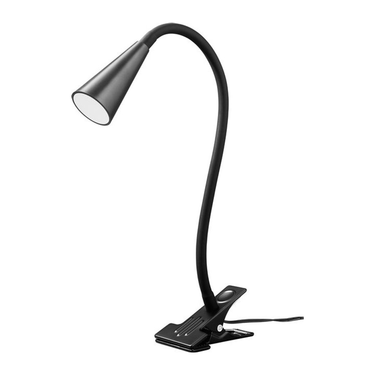 LIVARNO Klemmleuchte FREYA 1flammiger LED-Clipstrahler in Schwarz mit warmweißem Licht, modern und minimalistisch aus Stahl und Kunststoff - Bild 1