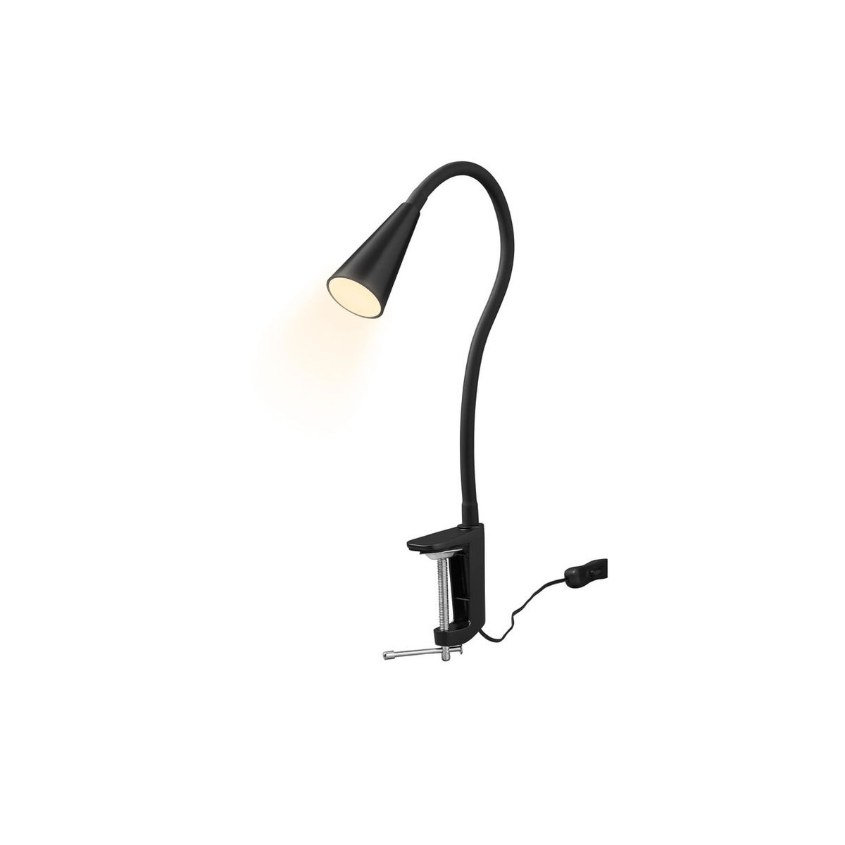 LIVARNO Klemmleuchte FREYA LED-Klemmstrahler Schwarz Modern Minimalistisch mit warmweißem Licht - Bild 2