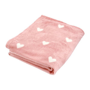 LIVARNO Kuscheldecke aus Fleece in Rosa, B/H: 130 x 160 cm