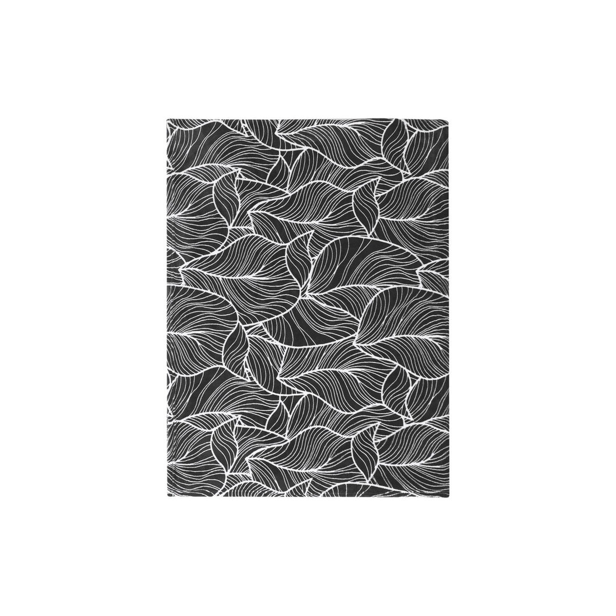 LIVARNO Kuscheldecke Blätter Schwarz B: 200 cm, T: 150 cm - Bild 3