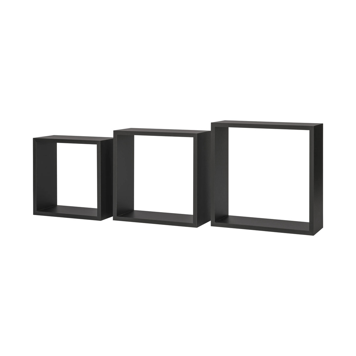 LIVARNO Regalwürfel 3er Set minimalistisch in Schwarz oder Weiß, B/H: 30 x 30 cm - Bild 2