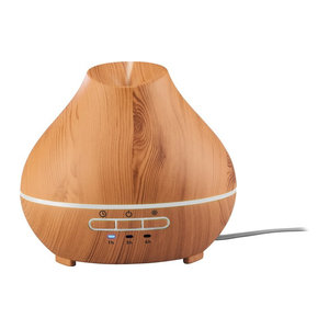 LIVARNO Ultraschall Aroma Diffuser LADH 12 Holzdesign in Braun und Transparent