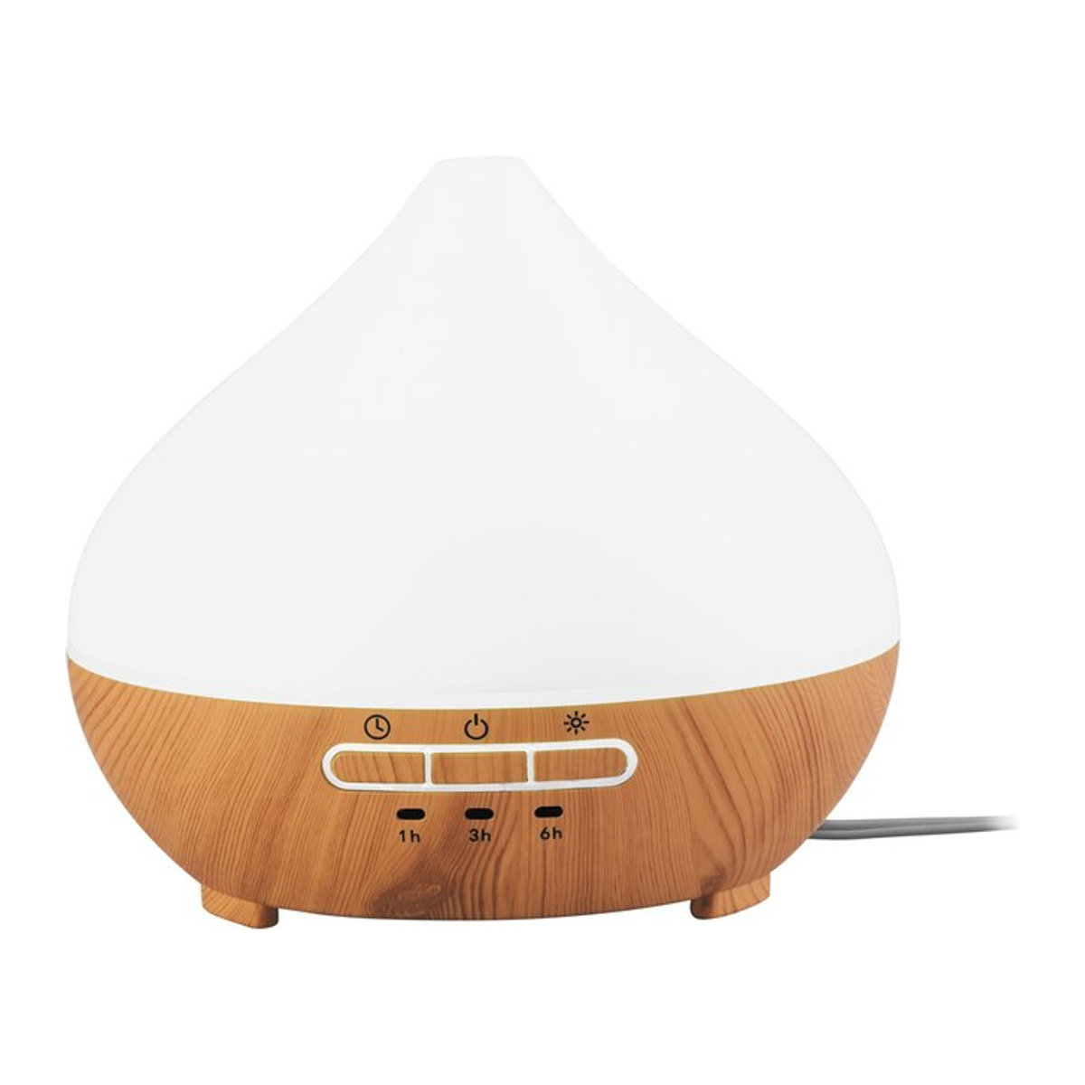 LIVARNO Ultraschall Aroma Diffuser LADH 12 in Holzoptik Braun mit transparentem Deckel - Bild 1