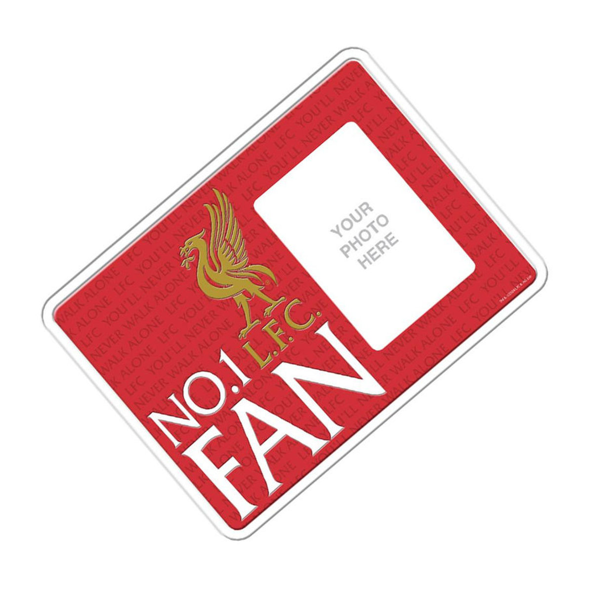 Liverpool FC Nummer 1 Fan Fotorahmen aus Metall in Rot/Weiß - Bild 2