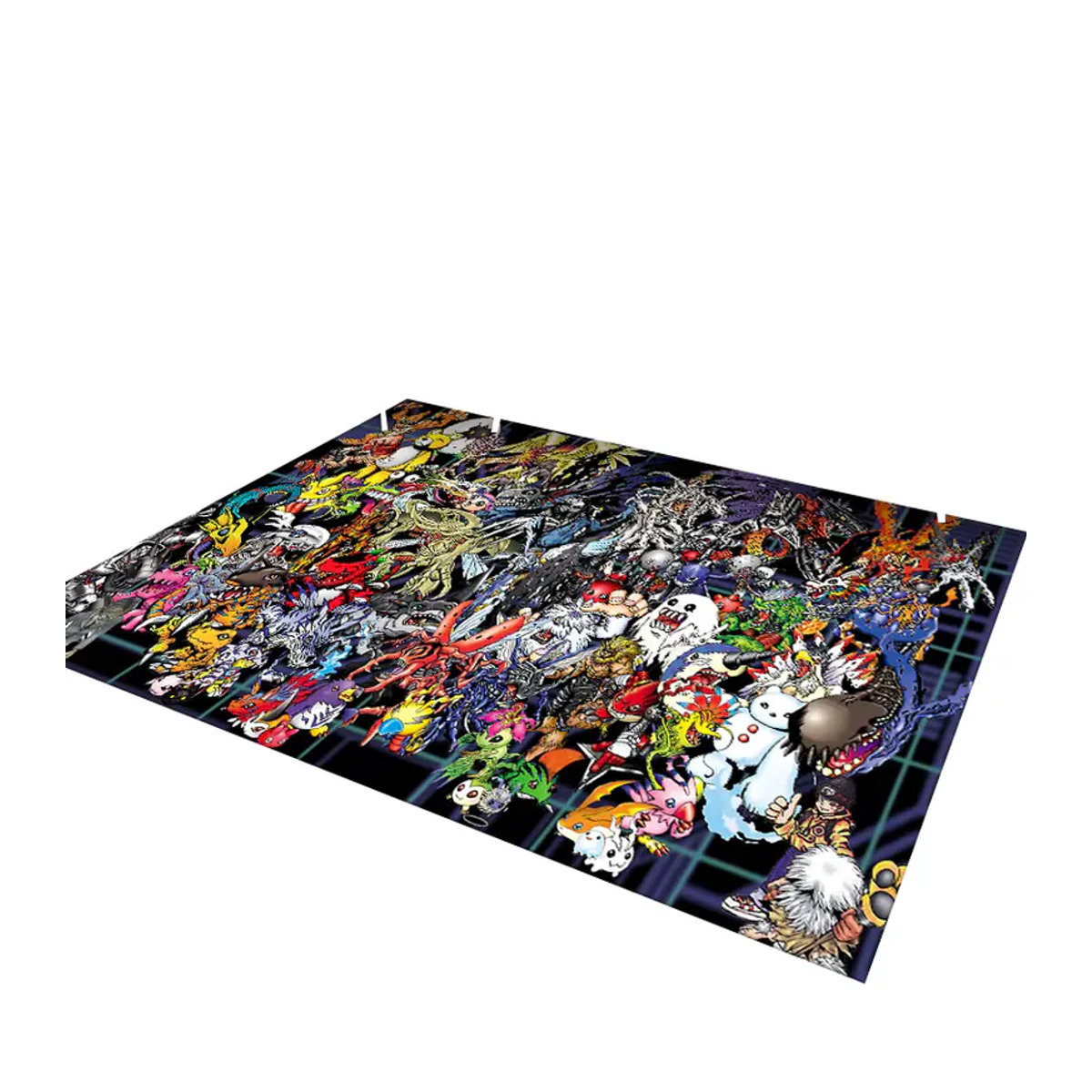 Livrane Digimon Adventure Teppich mit Angewomon und Agumon Motiv, mehrfarbig, rutschfest - Bild 2