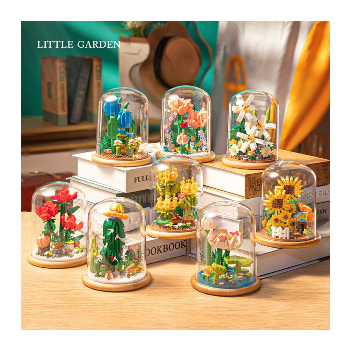 Liyike Blumenstrauß Bausteine Montage Set als Heimdekoration und Spielzeug für Kinder in Mehrfarbig - Bild 1