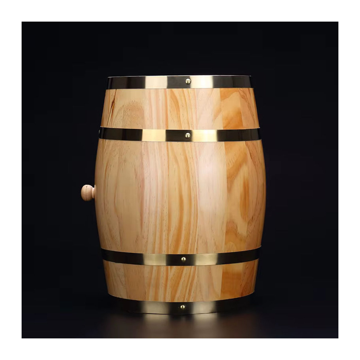 Lojes Vintage Holzfass aus Eiche in Braun, 3L dekoratives Fass für Whiskey, Rum oder Wein - Bild 4