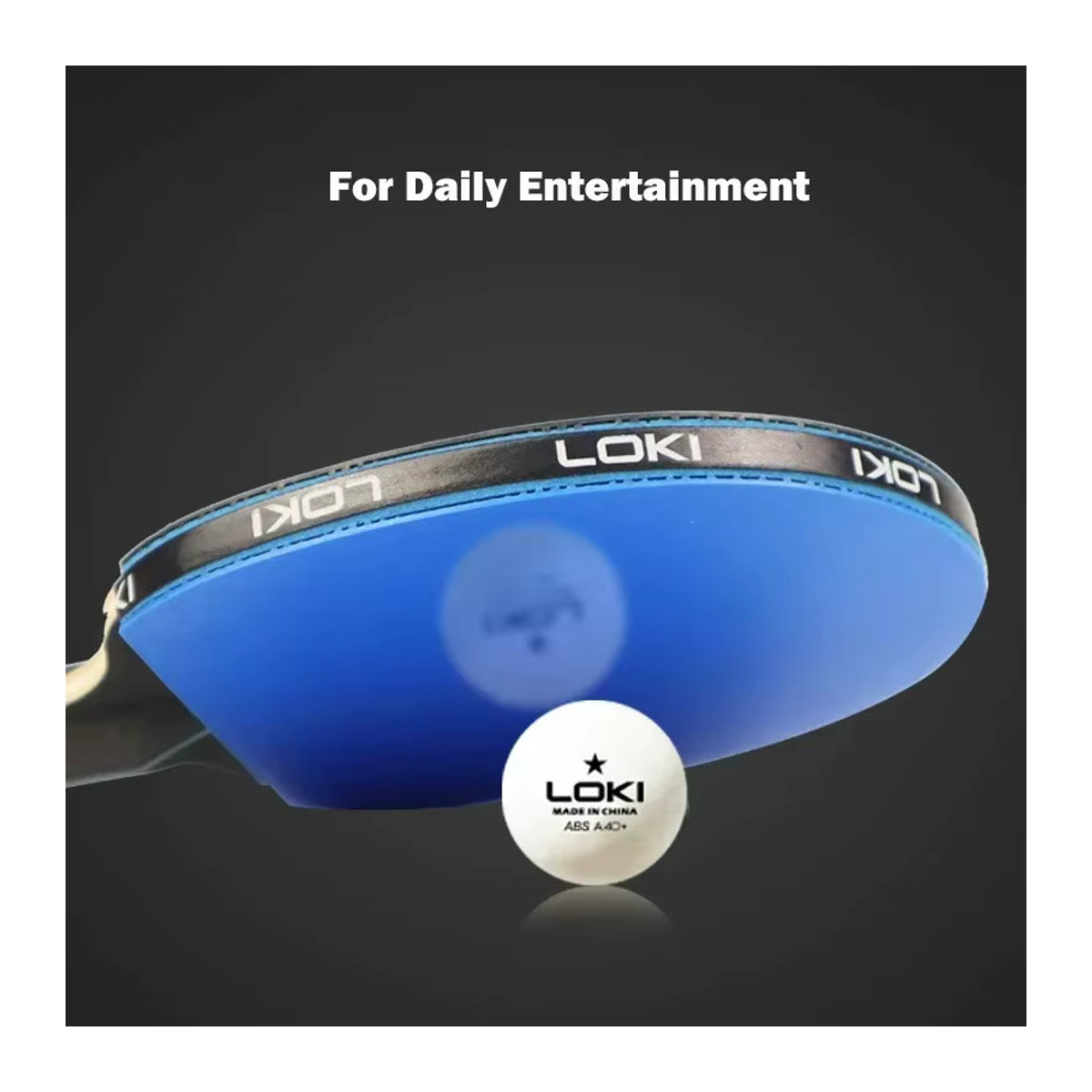 LOKI Tischtennisschläger-Set K5000 K3000 K1000, 2-teilig, Blau - Bild 3