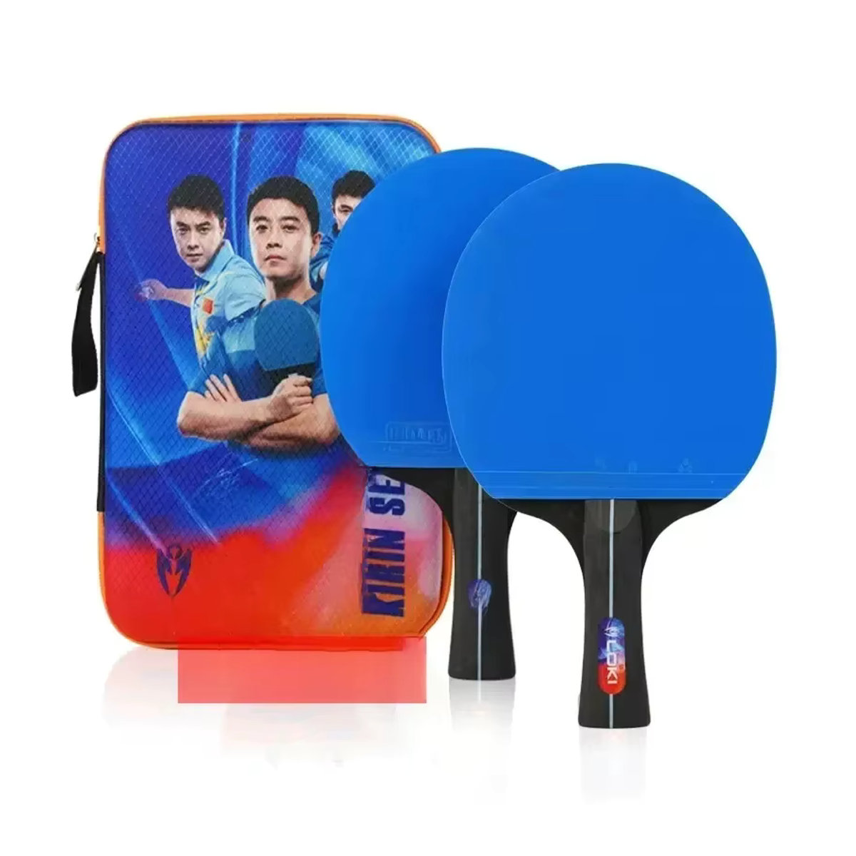 LOKI Tischtennisschläger-Set K5000 K3000 K1000, 2-teilig, Blau - Bild 7
