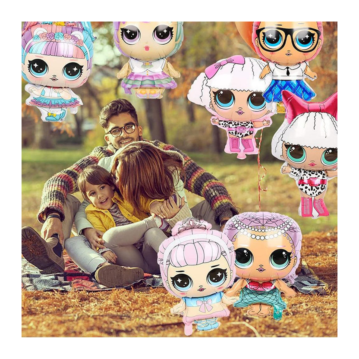 LOL Surprise Pop Folienballon für Kindergeburtstage, mehrfarbig - Bild 4