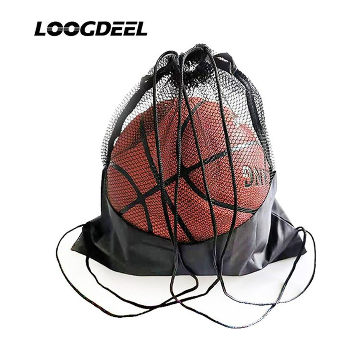 Loogdeel Sporttasche für Basketball und Fußball Schwarz - Bild 1
