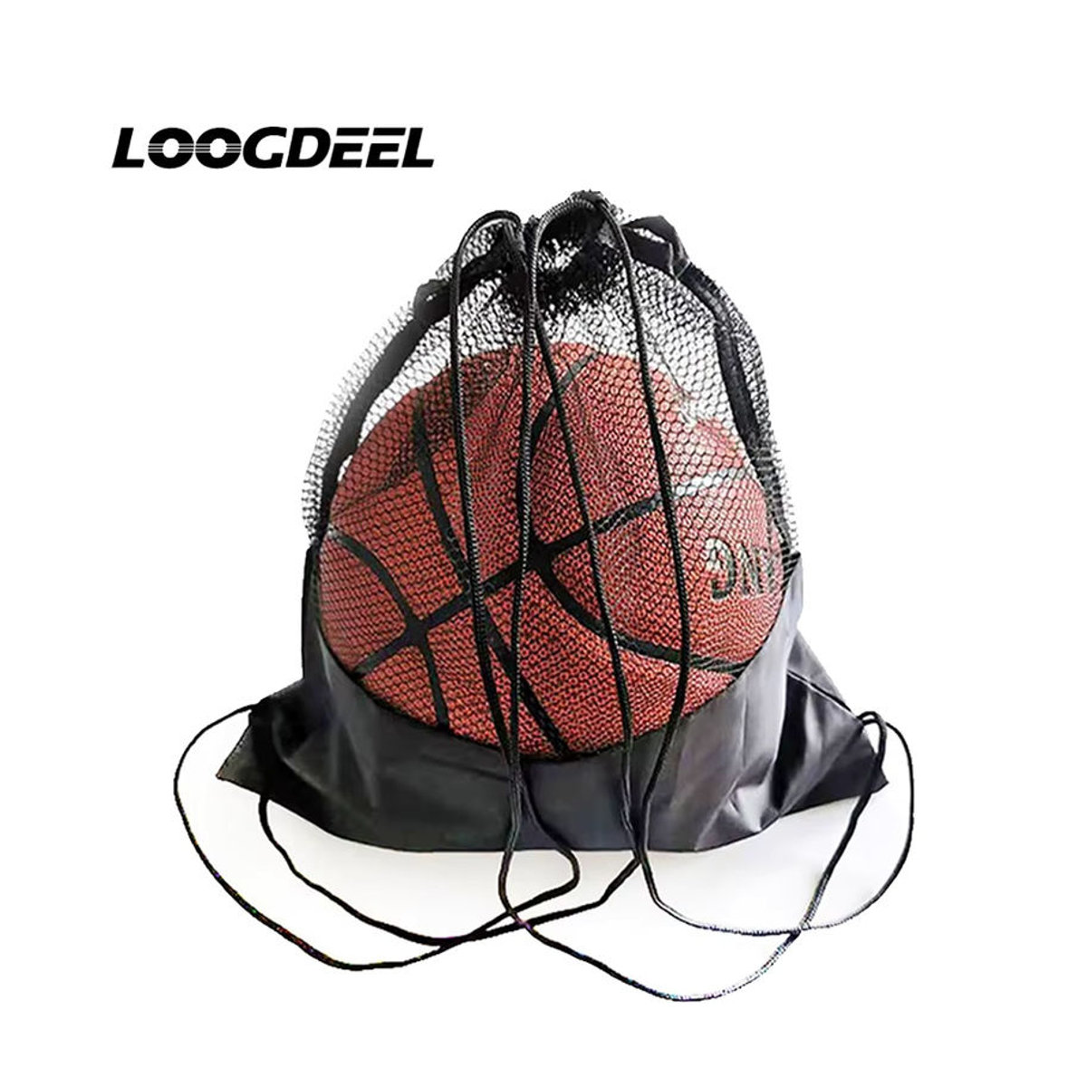 Loogdeel Sporttasche für Basketball und Fußball Schwarz - Bild 7