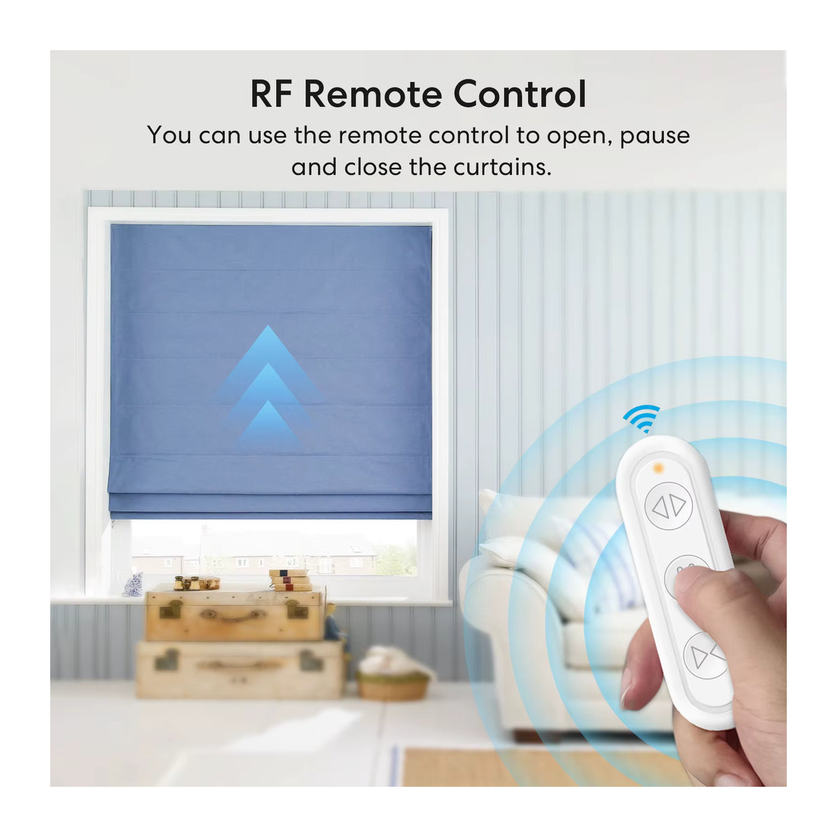 LoraTap Tuya Mini Smart Relay für Rollladen, Vorhänge und Jalousien mit App-Steuerung via Alexa und Google Assistant, Gelb/Bunt - Bild 3
