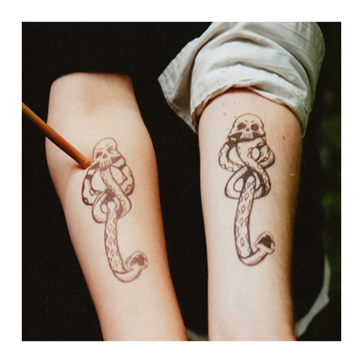 Lord Voldemort Tattoo Aufkleber Set für Kinder in Schwarz - Bild 3