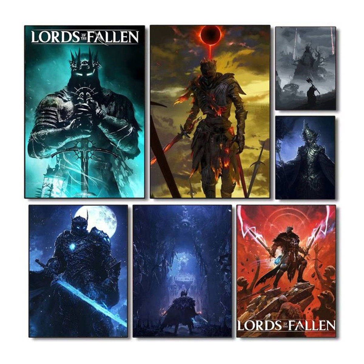 Lords of the Fallen Porträt Poster, mehrfarbig, Rahmenlos, B: 15 cm, H: 20 cm - Bild 1