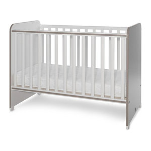 Lorelli Babybett Sweet Dream in Weiß und Braun mit zwei Ebenen, B/T/H: 124 x 68 x 95 cm
