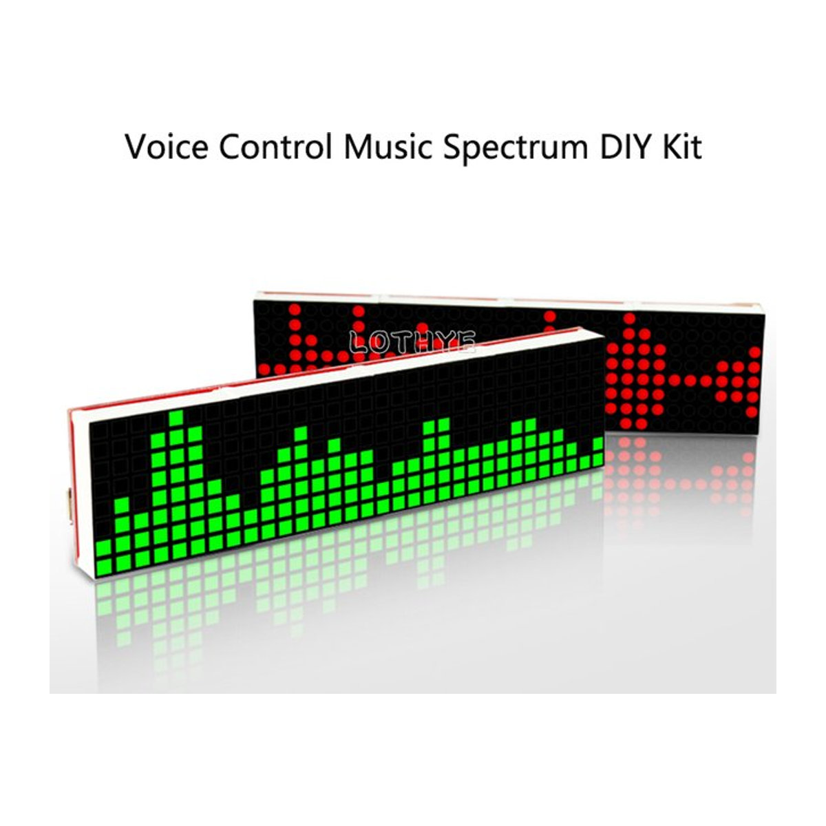 LOTHYE LED Musik Spektrum DIY Elektronik-Bausatz mit Sprachaktivierung und mehrfarbiger Atmosphäre-Lampe - Bild 1