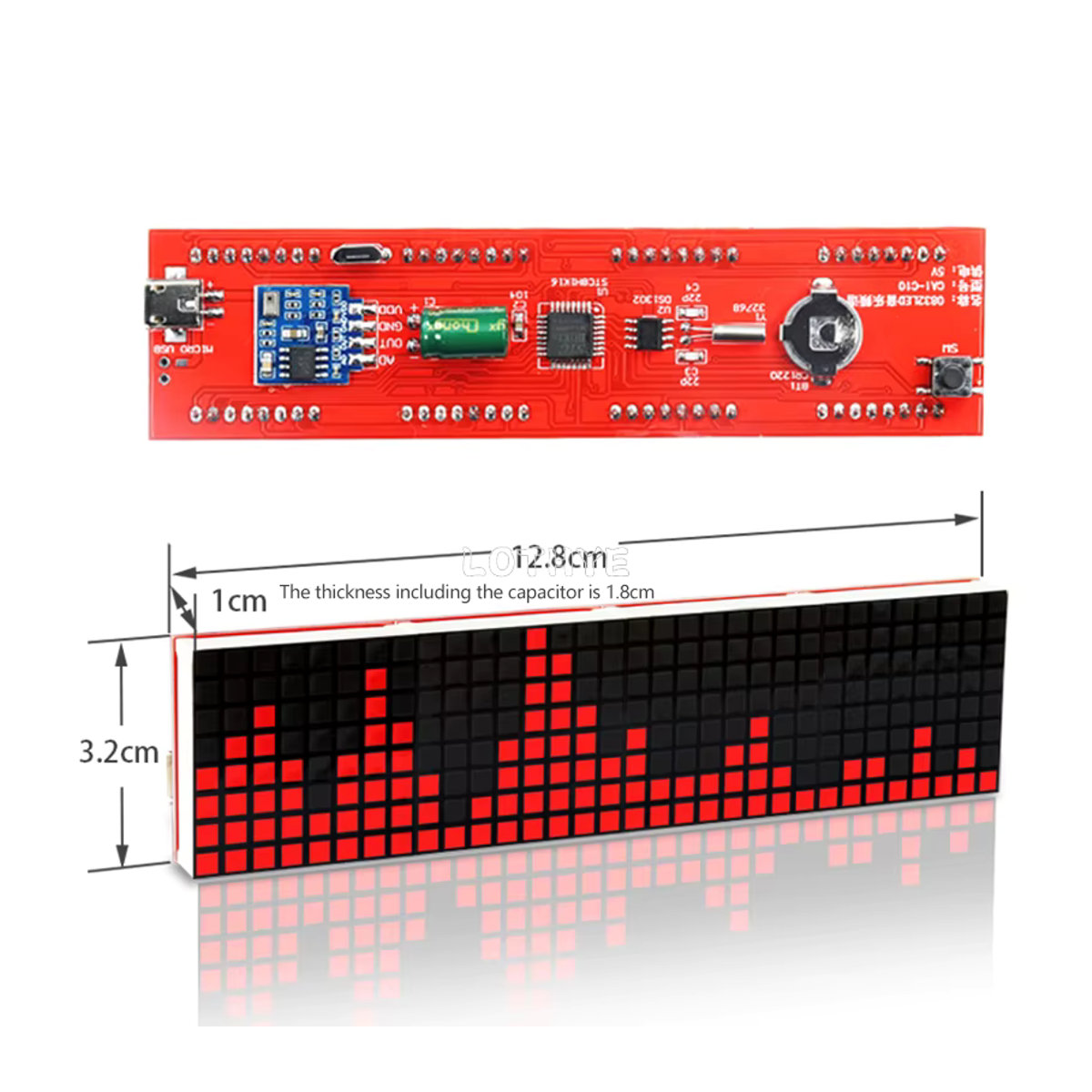 LOTHYE LED Musik Spektrum DIY Elektronik-Bausatz mit Sprachaktivierung und mehrfarbiger Atmosphäre-Lampe - Bild 4