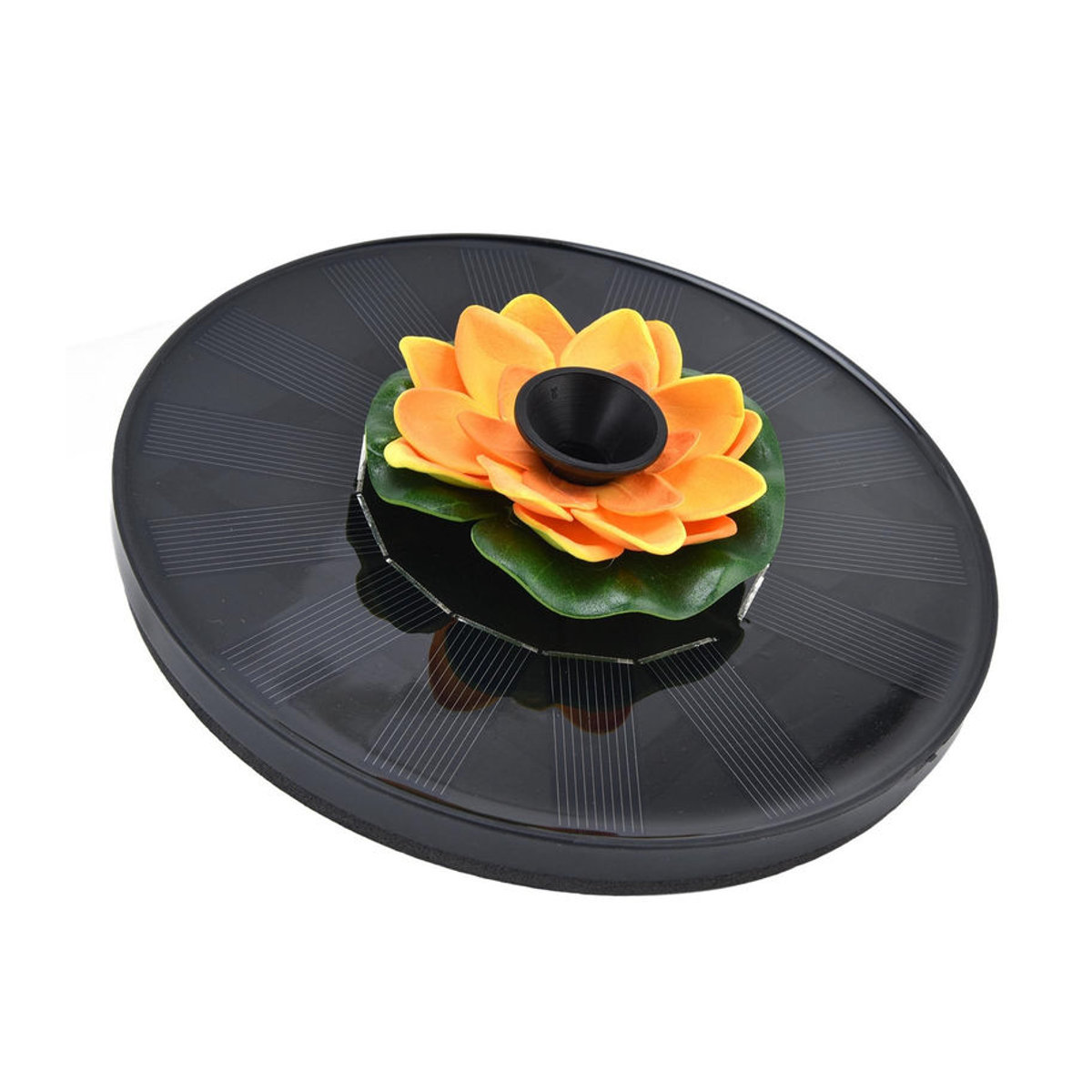Lotus Solar-Wasserpumpe für Vogelbäder und Garten als schwimmender Mini-Solarbrunnen in Schwarz - Bild 6