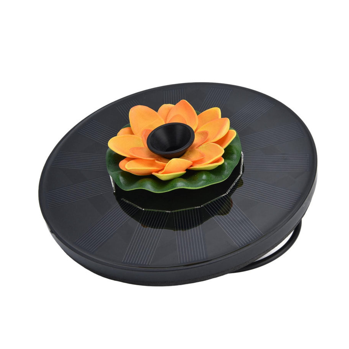 Lotus Solar-Wasserpumpe für Vogelbäder und Garten als schwimmender Mini-Solarbrunnen in Schwarz - Bild 7