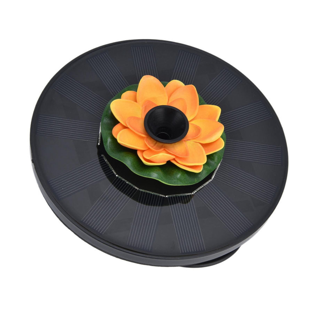 Lotus Solar-Wasserpumpe für Vogelbäder und Garten als schwimmender Mini-Solarbrunnen in Schwarz - Bild 8