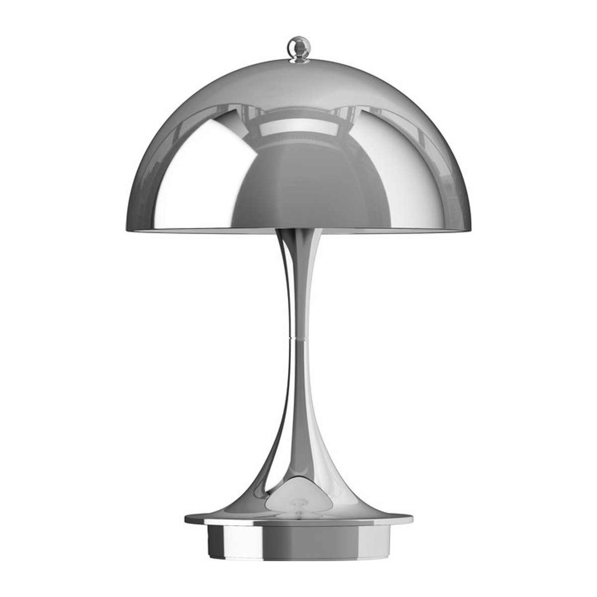 Louis Poulsen Panthella 160 Portable V3 Tischlampe in Chrom Silber mit warmweißem LED-Licht - Bild 1