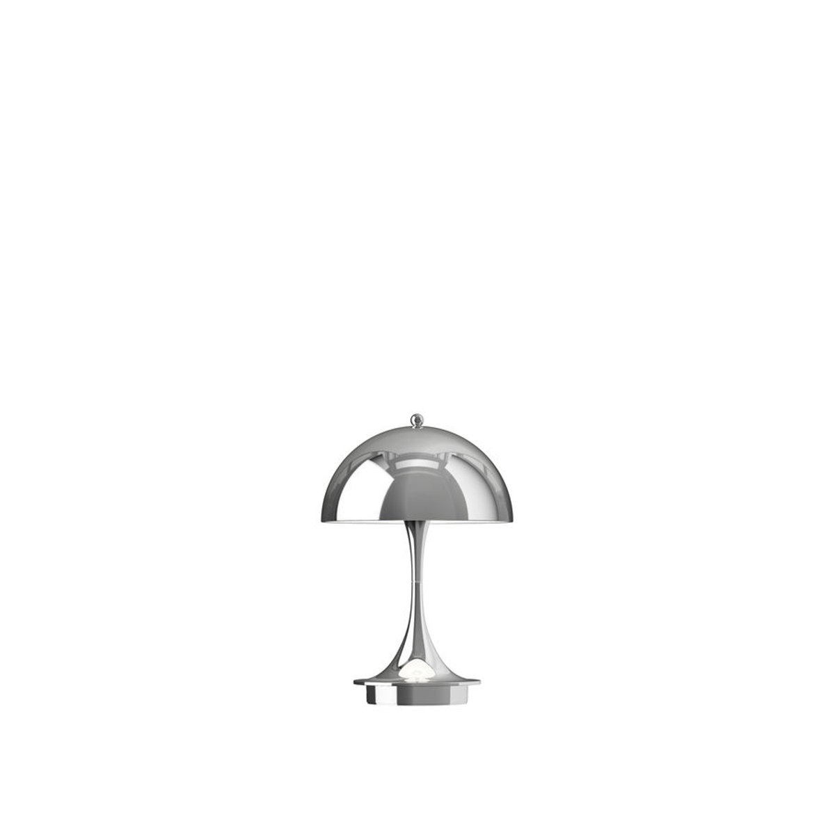 Louis Poulsen Panthella 160 Portable V3 Tischlampe in Chrom Silber mit warmweißem LED-Licht - Bild 2