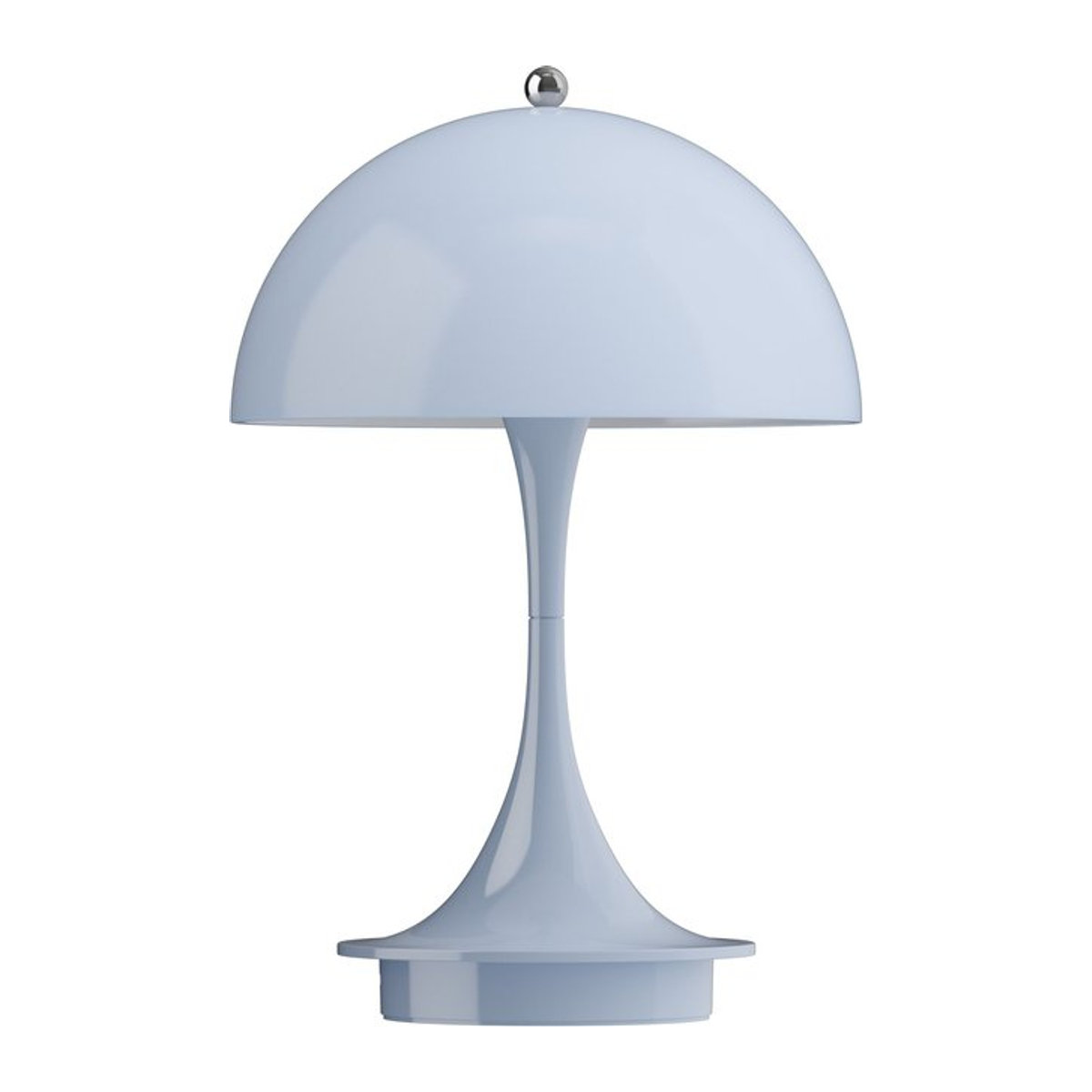 Louis Poulsen Panthella 160 Portable V3 Tischleuchte in Opal Pale Blue mit warmweißem LED-Licht - Bild 1
